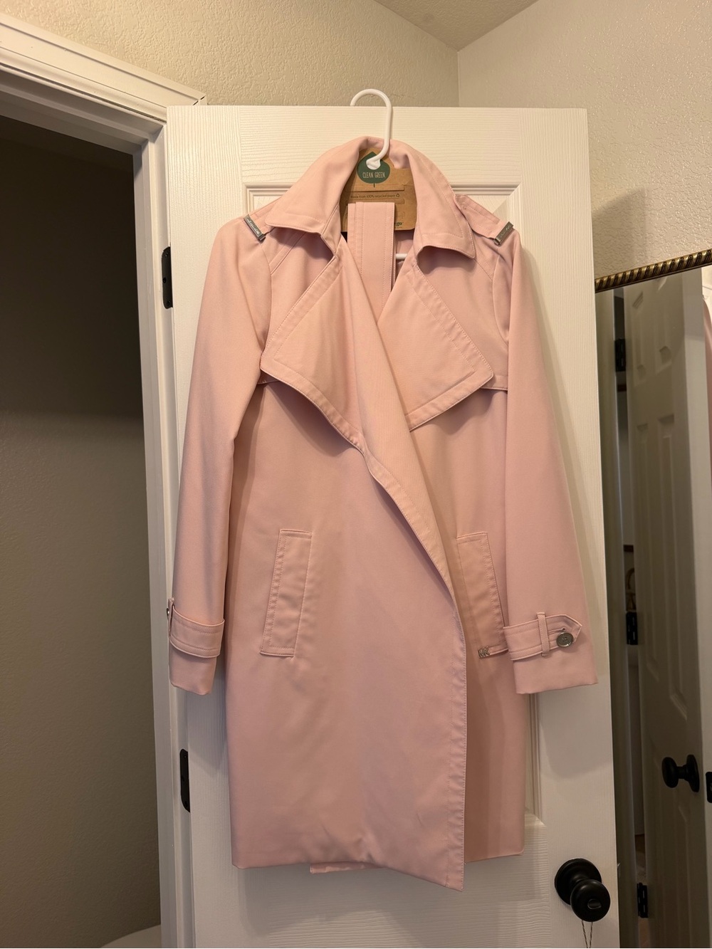 Michael Kors Soft Pink Trench Coat
